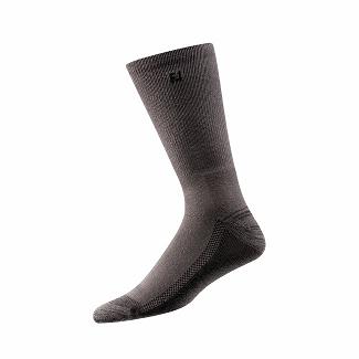 Men's Footjoy ProDry Golf Socks Black Grey NZ-495804